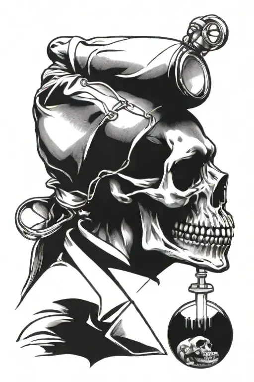Skull In Lab Coat