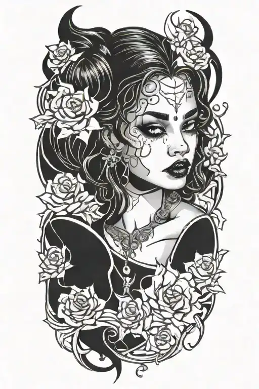 Sexy Black Girl Vampire Girl