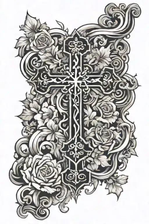 Christian Cross Representing Heaven