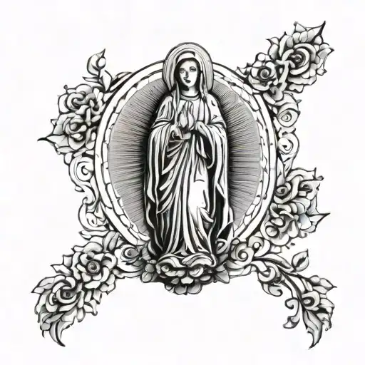 Virgin Mary Full Body