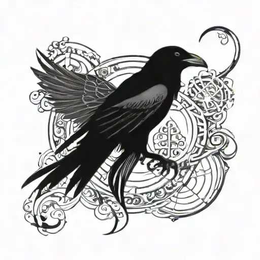 A Gothic Interpretation Of Edgar Allan Poe's Raven Intertwined With Wiccan Symbols