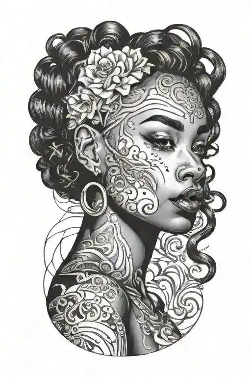 Sexy Black Girl Facing