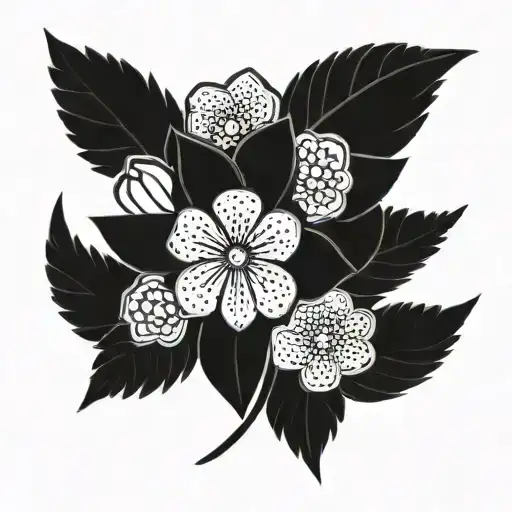 Flowers Simple Survivor Symbol