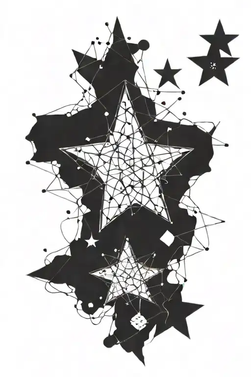 Stars Constelation Connected Line