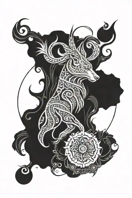 Combine A Mandala With Elements Representing A Boss's Authority And Strength