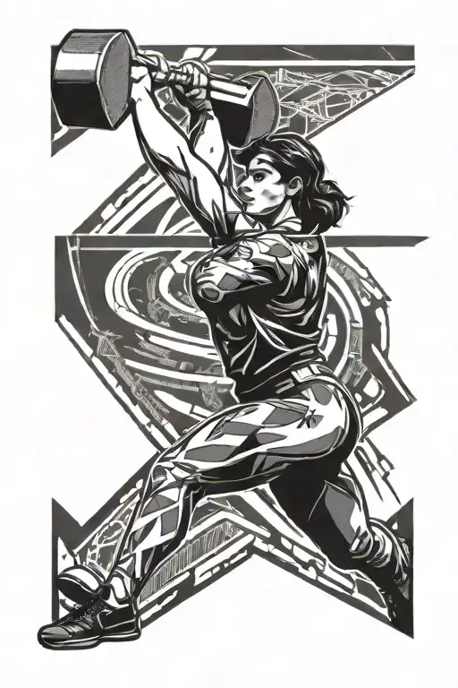 A Female Olympic Hammer Thrower