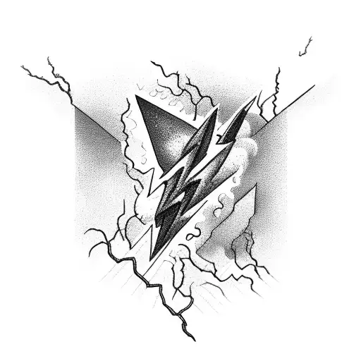 A Powerful Thunderstorm With Lightning Bolts In The Background