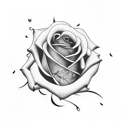 Rose With Bird