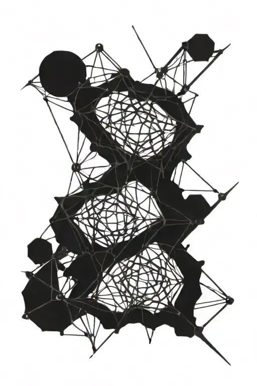 Web Of Eyes Connected Line