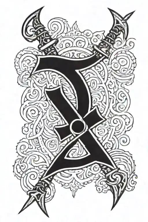 Ukrainian Trident Incorporate With Embroidery And Warrior