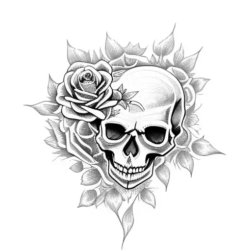 Skull And Roses