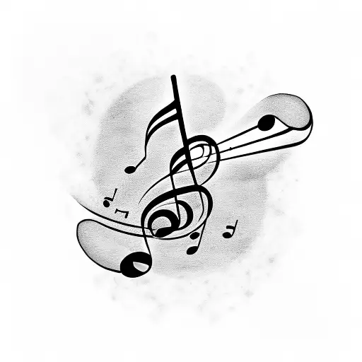 Name Suede With Music Note All Around It