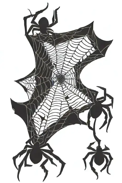 Spider Web Full Of Eyes