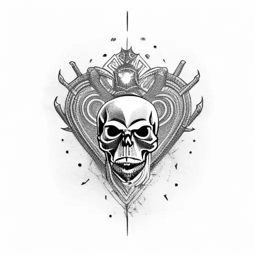 Skull With Heart