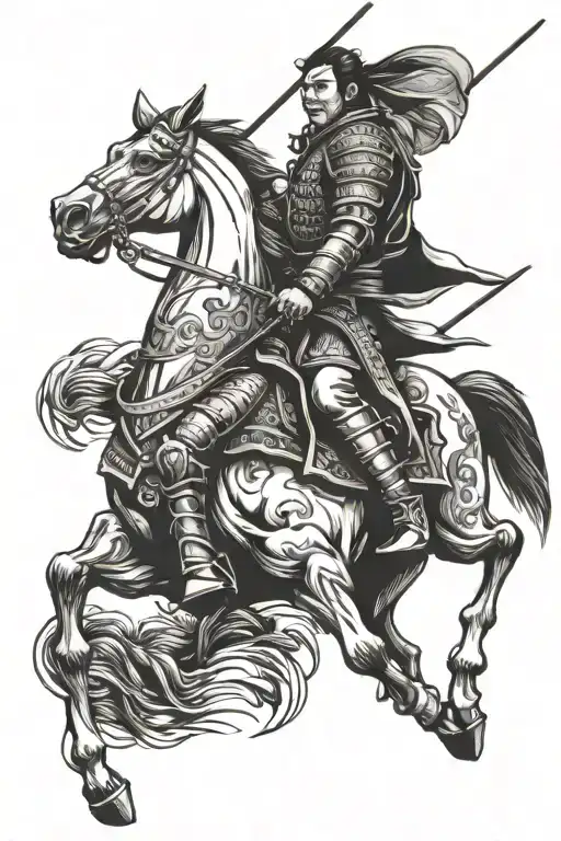 Samurai Riding Horse