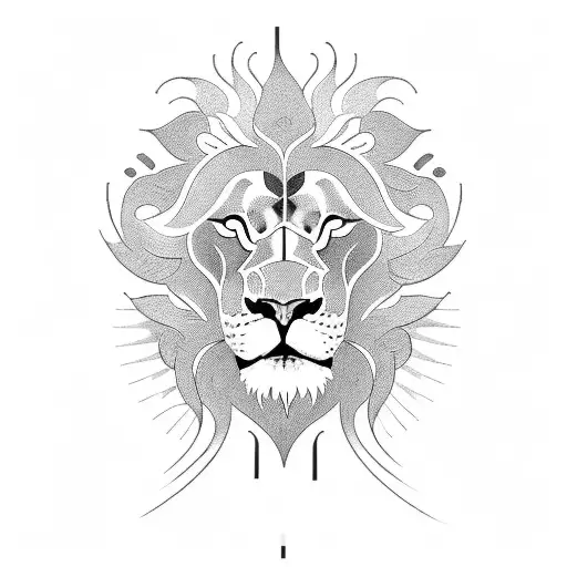 Lion And Sun Design