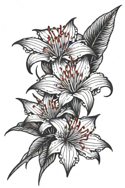 Red Spider Lily Flower