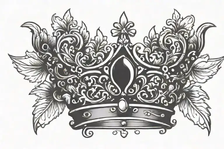 Small Dark Crown With Name Robin On It