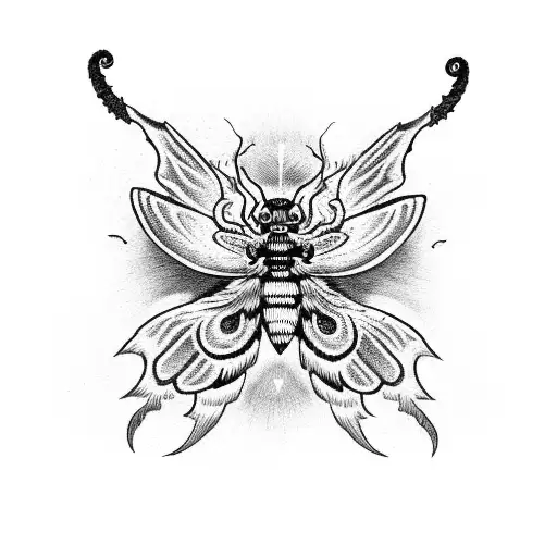 Death Moth With Bleeding Eyes