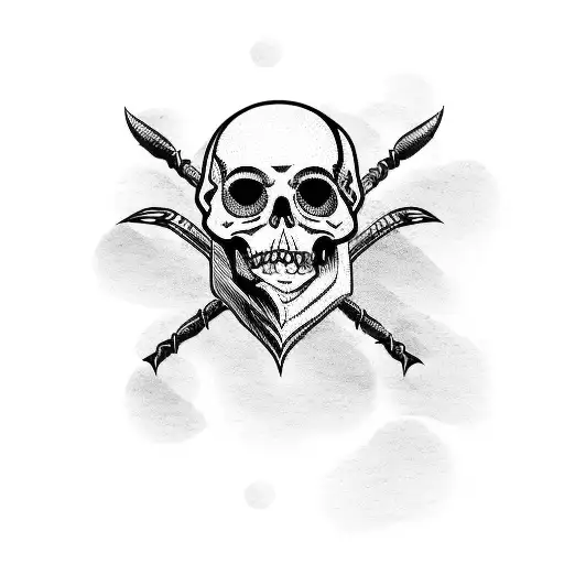 Pirate Ship With Skull