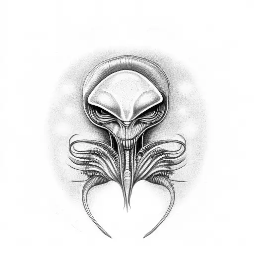 Tim Burton Style Alien Throat