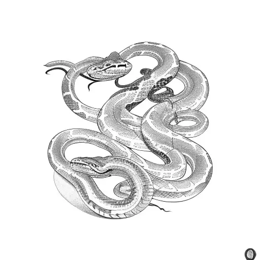 A Snake Slithering Through A Sheet Music Staff