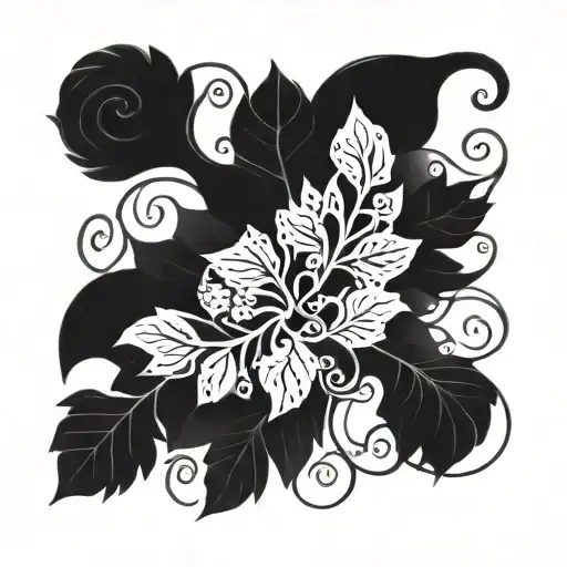 Intricate Plant Vines Coming Up The Arm