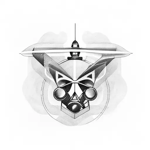 Realistic Portrait Of A Police Helicopter