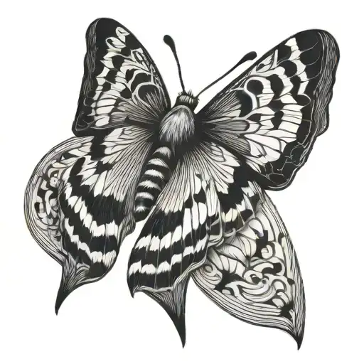 Moth Tatto Design