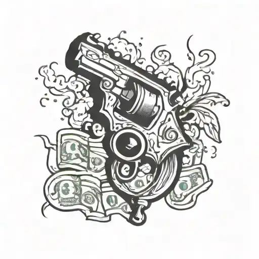 A Smoking Gun Morphing Into A Money Sign