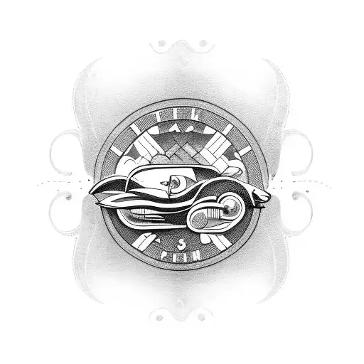 A Vintage Car Racing Through A Coffee Plantation