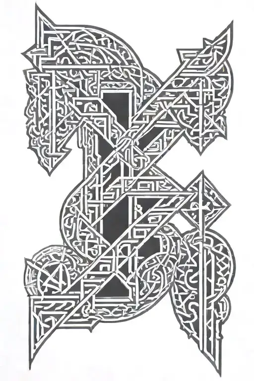 Nordic Runes Carved
