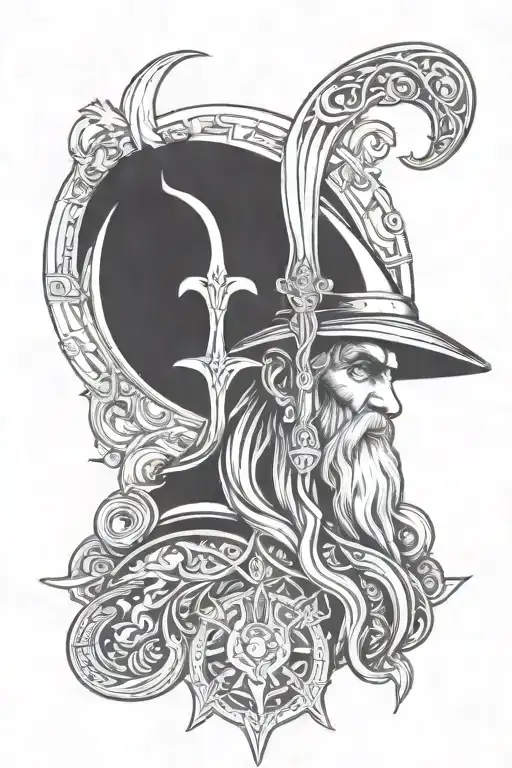 Odin God Holding