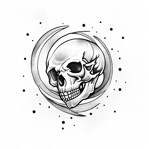 Moon Skull In Profile