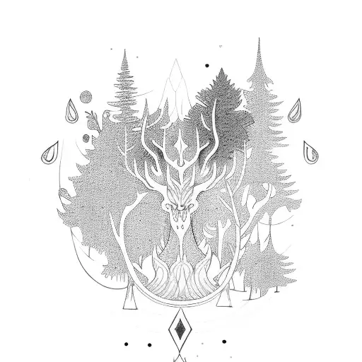 A Mystical Forest With Hidden Animals And A Subtle Musical Motif