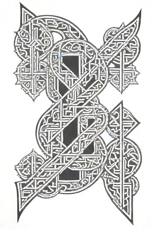 Nordic Runes Carved