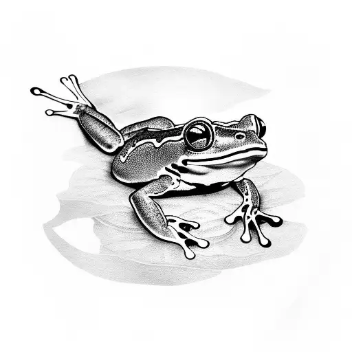 Frog On Lilypad