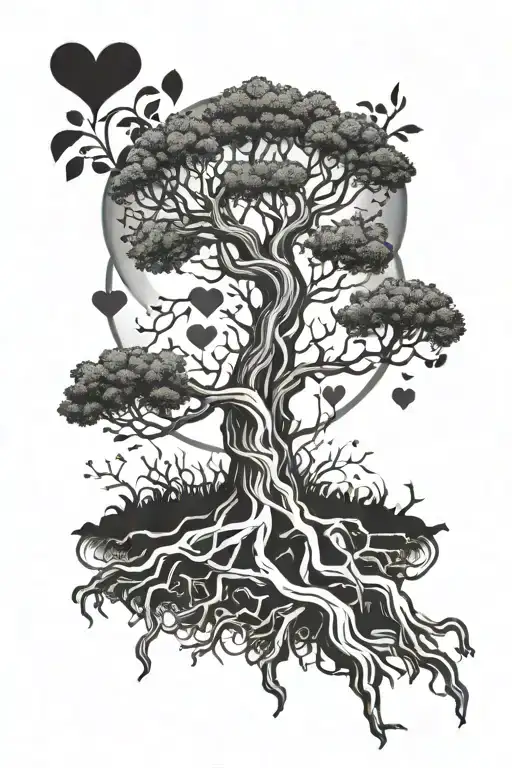 Tree With Heart In Roots