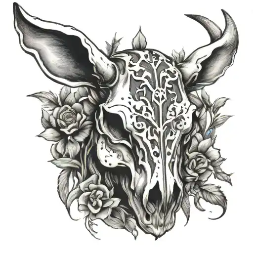 Cow Bunny Skull