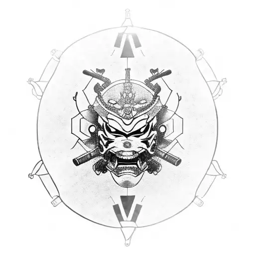 Samurai Mask Hannya With Mechatronics Gears