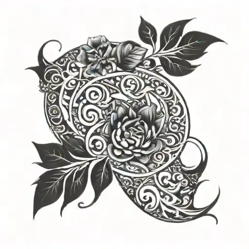 Create A Tattoo That Combines The Names Of Your Mother And Sister In A Unique And Artistic Way