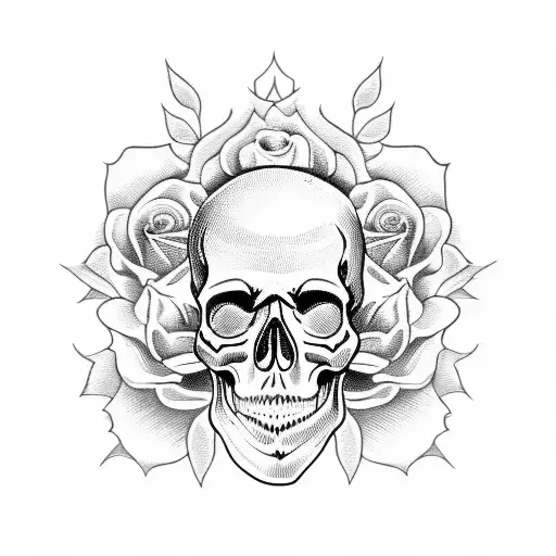 Skull And Roses