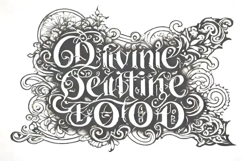 Divine Lettering Style