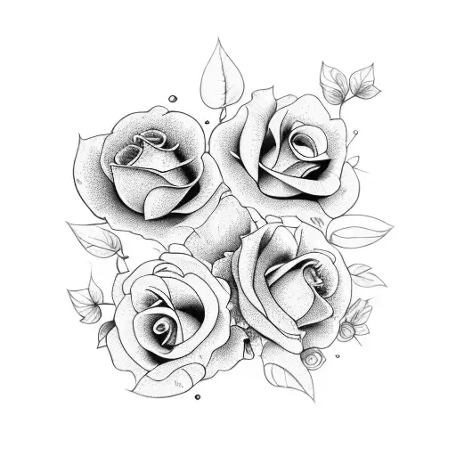 A Beautiful Bouquet Of Flowers In Various Stages Of Bloom