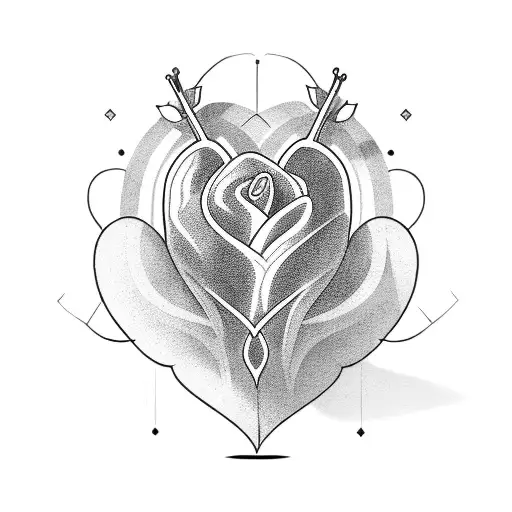 Heart Mom Dad Sister