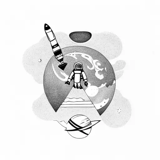 Astronaut On The Edge Of Space