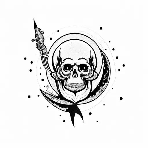 Moon Skull In Profile