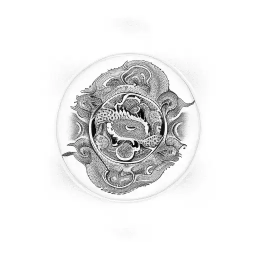 Dragon And Tiger Yin Yang