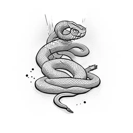 Bleeding Women With Snake