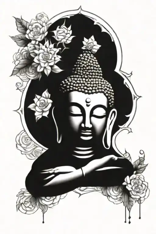 A Serene Buddha Surrounded By A Mandala Design Representing Family Unity
